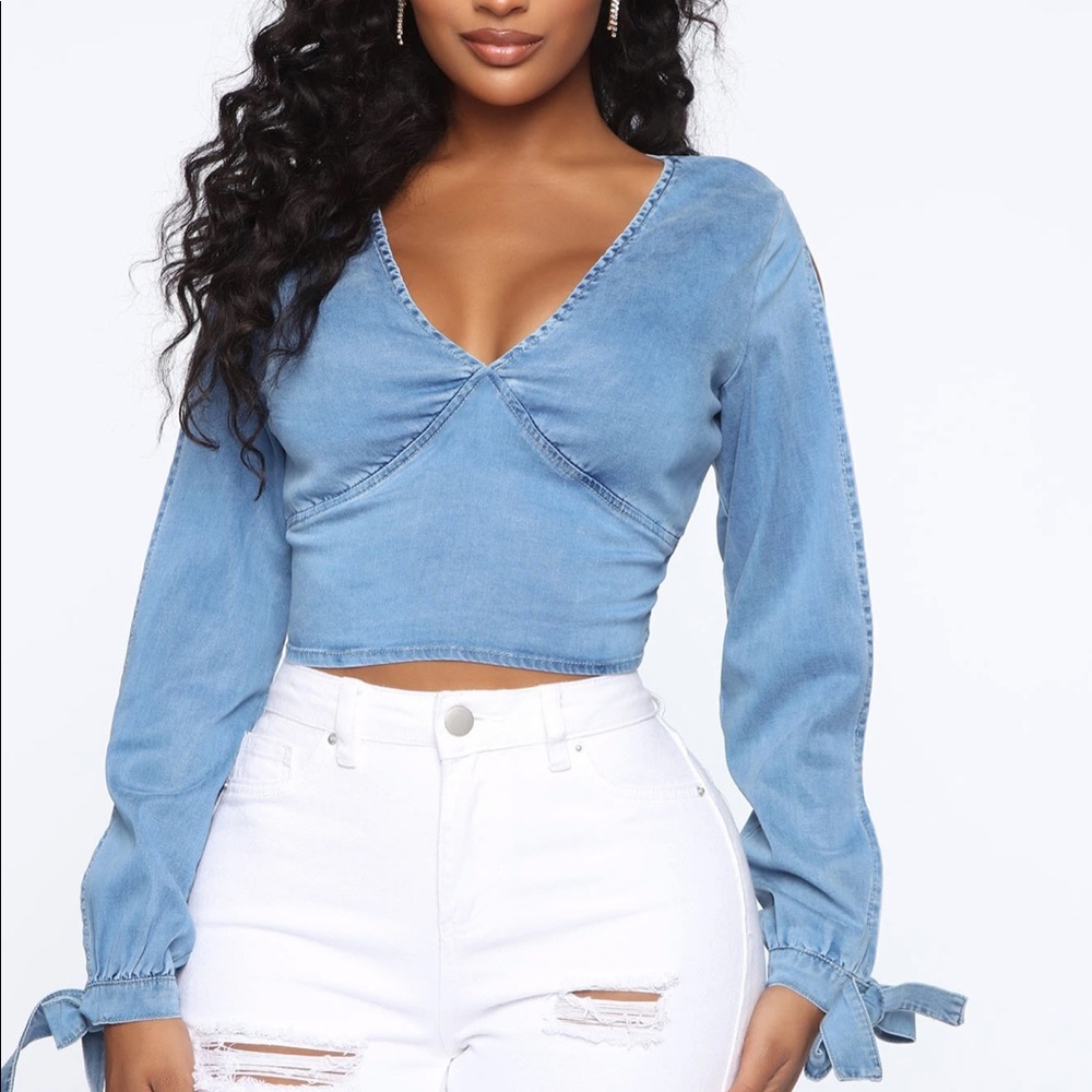 Light wash top